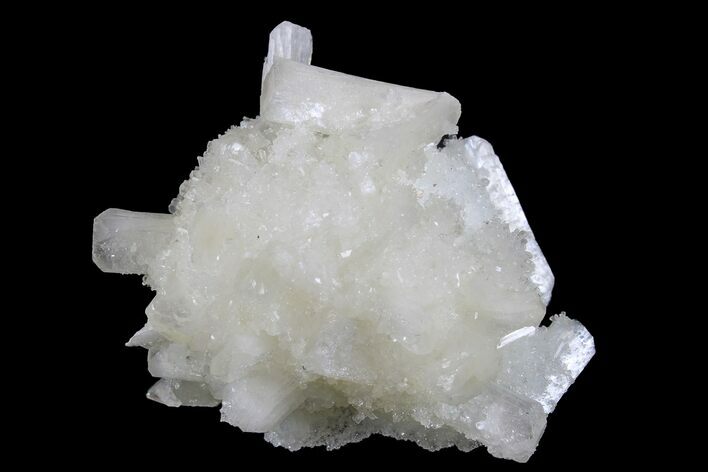Stilbite and Apophyllite Crystals on Mordenite - India #168731